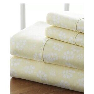 ienjoy Home Timeless Classics Premium Ultra Soft Pattern KING Sheet Set Yellow